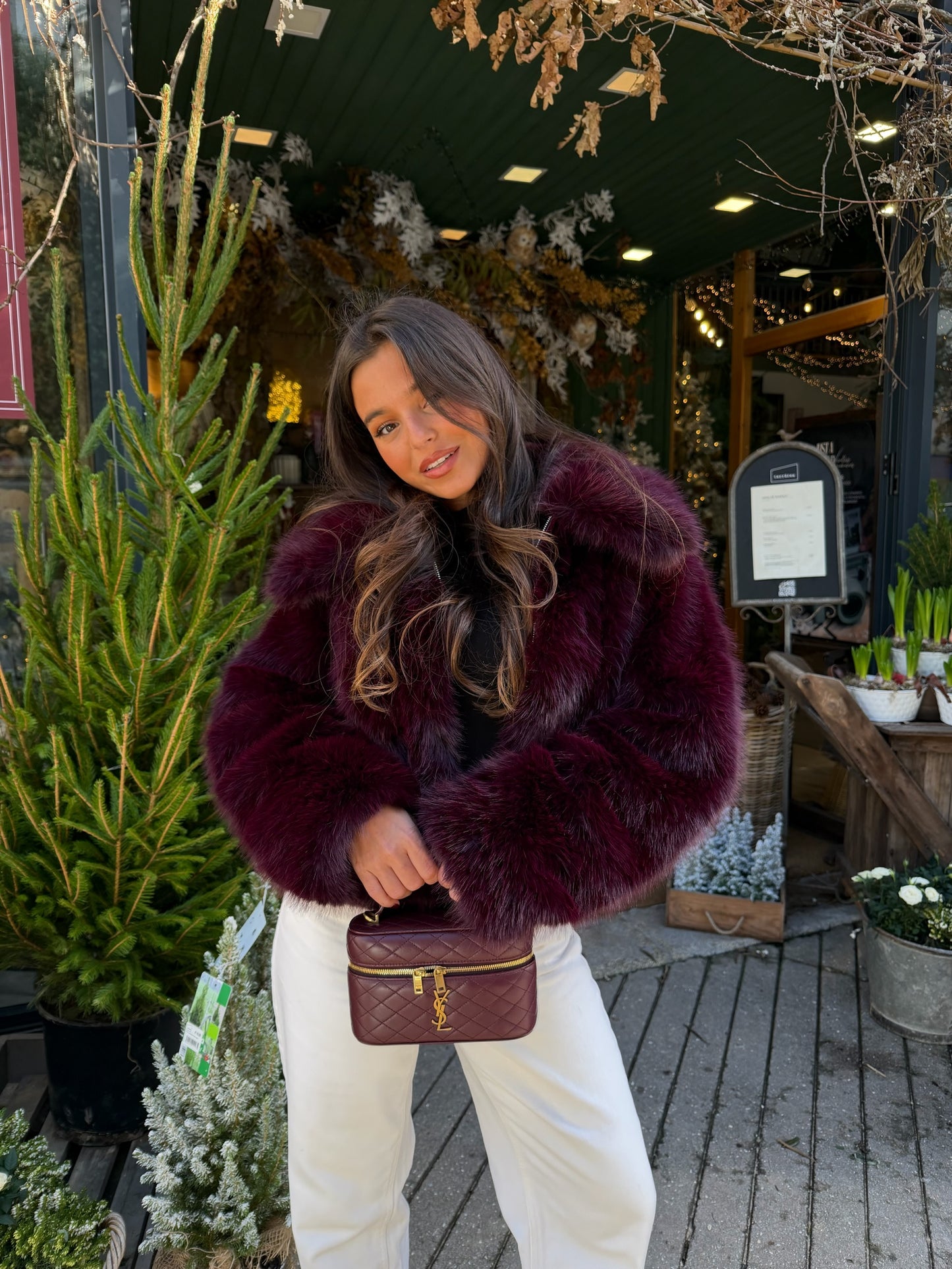 Cherry Fur Jacket