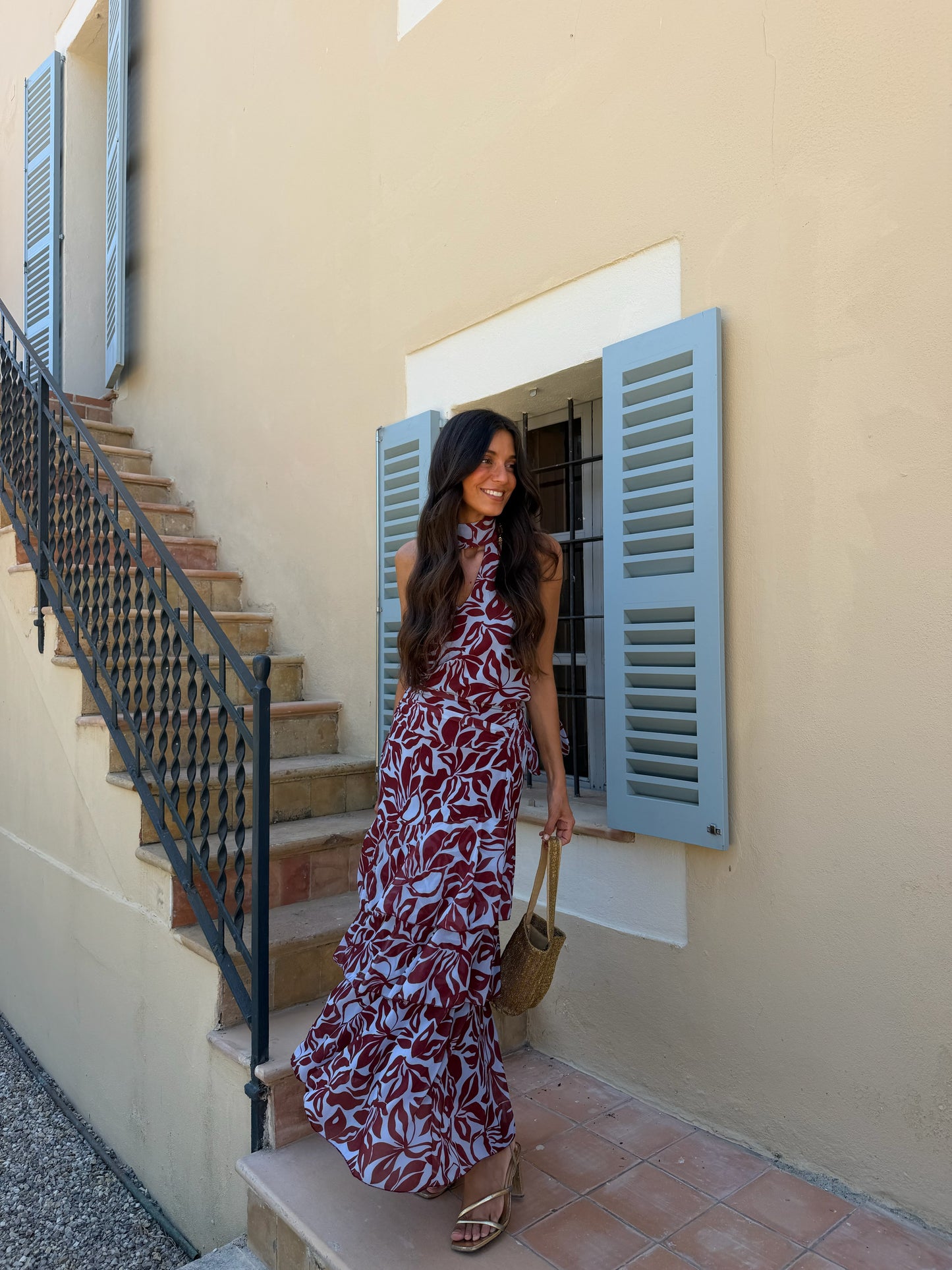 Siena Set in Blue and Burgundy