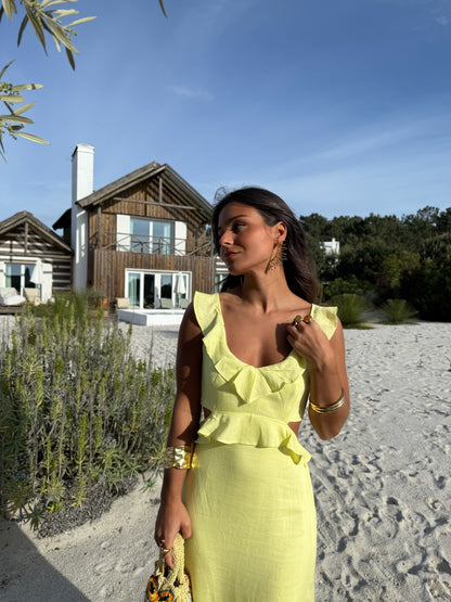 Florence Dress in Yellow