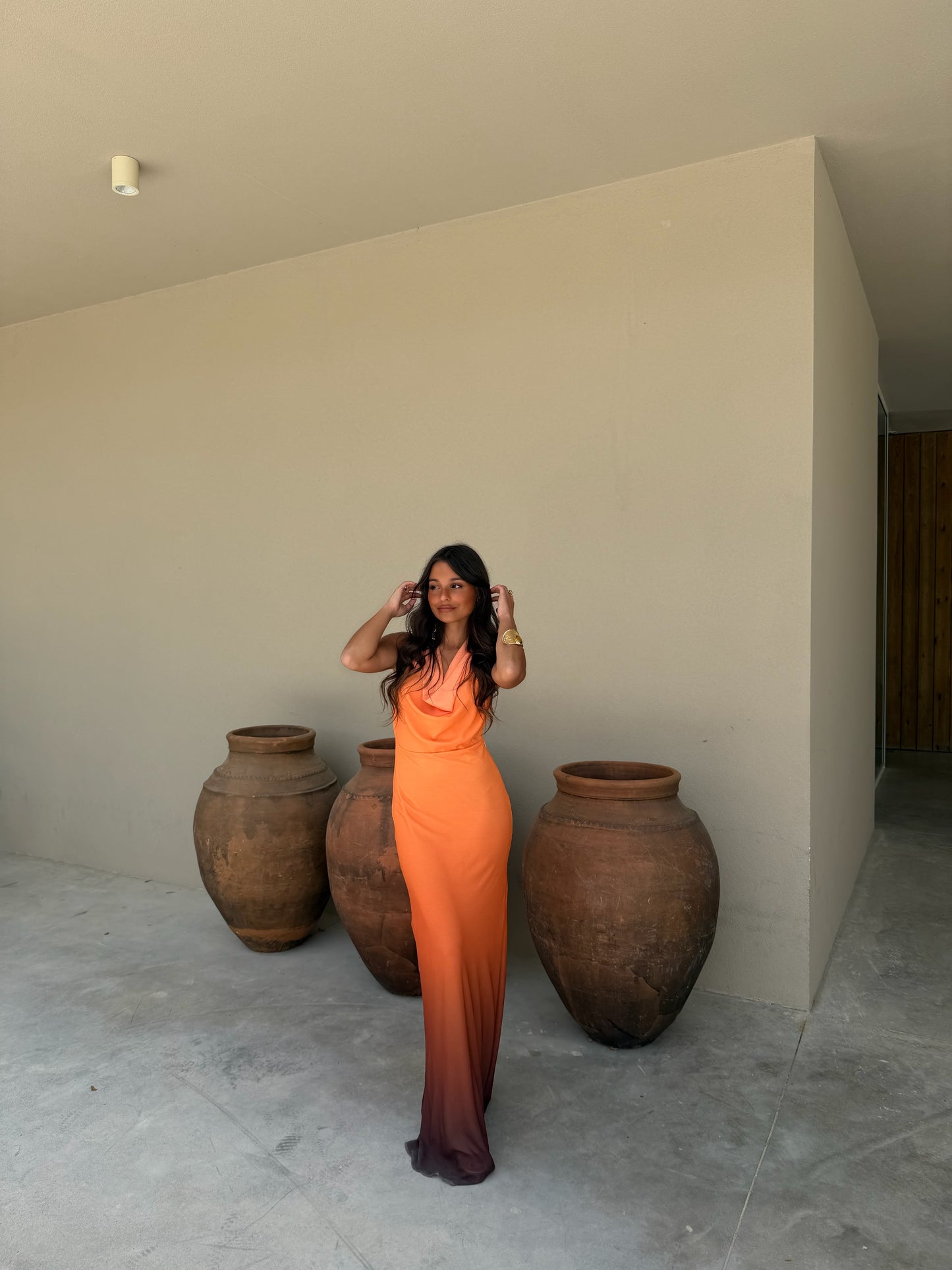 Degrade Orange Dress - Shipping/Envio 08/06 to 12/06