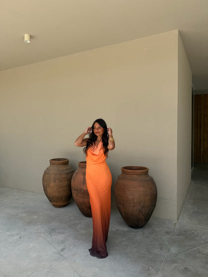 Degrade Orange Dress - Shipping/Envio 08/06 to 12/06