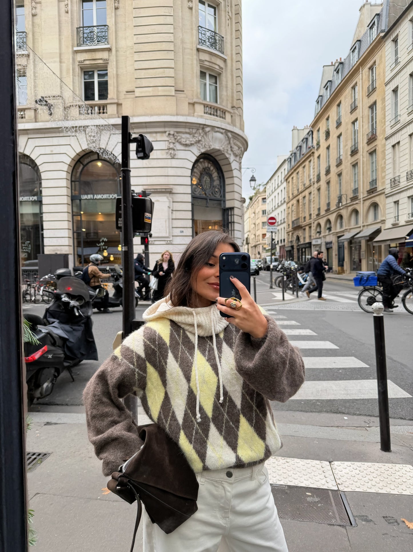 Orly Sweater in Yellow and Taupe - Shipping 08/12 to 12/12