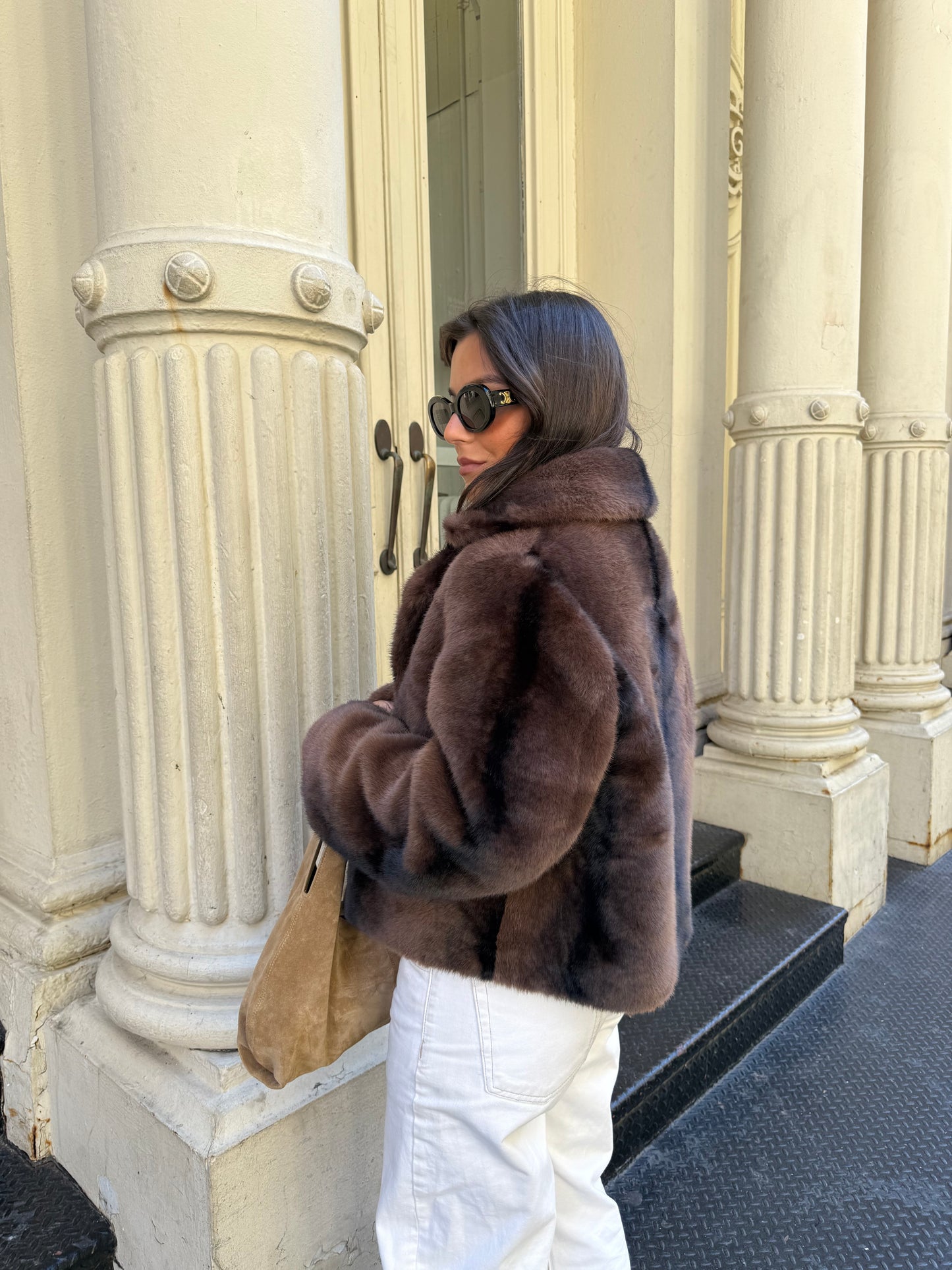 Hot Chocolate Fur Jacket
