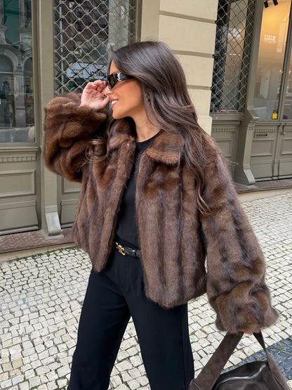 Copenhagen Coat in Chocolate - Shipping from 10/12 to 17/12