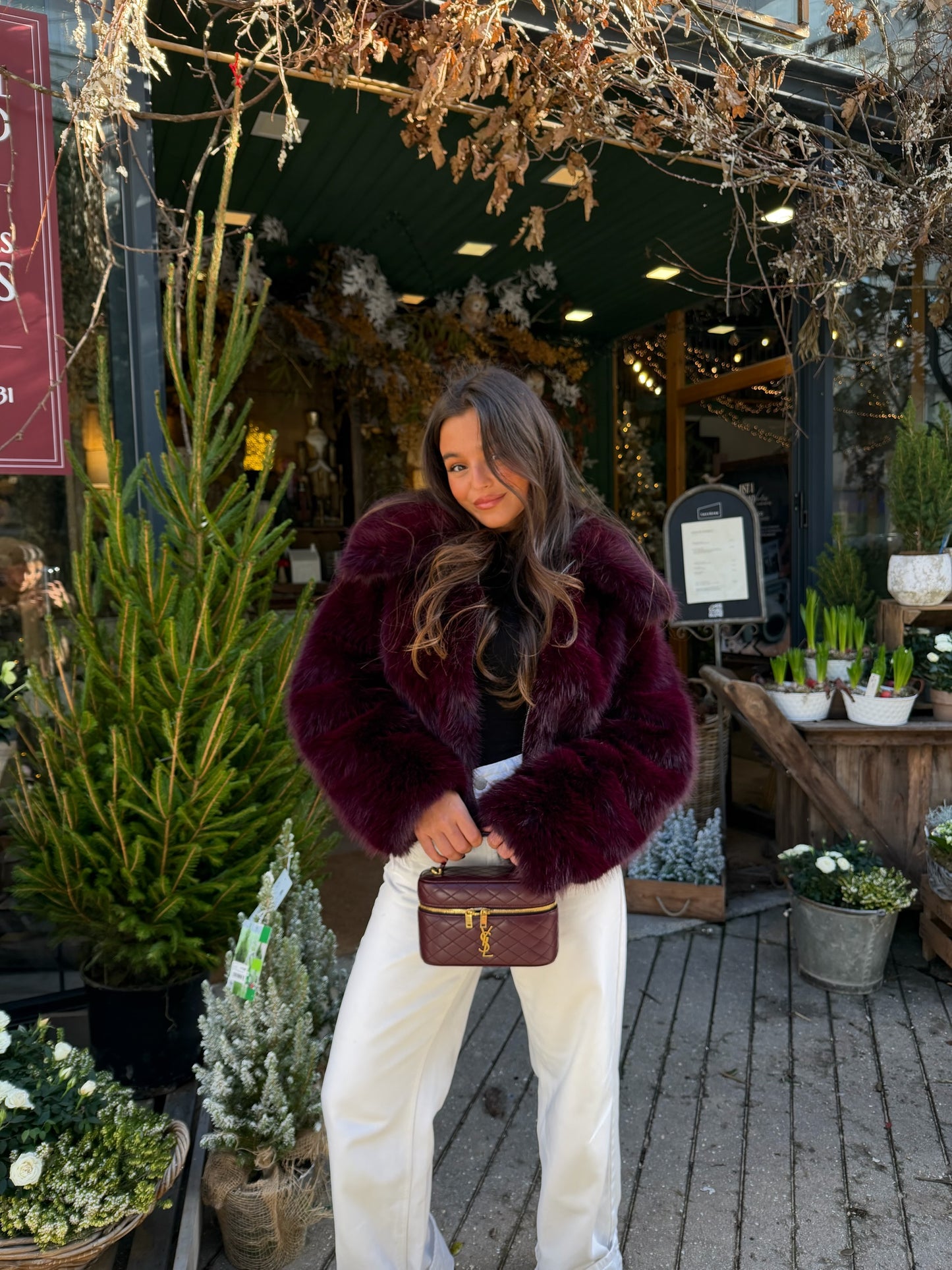 Cherry Fur Jacket