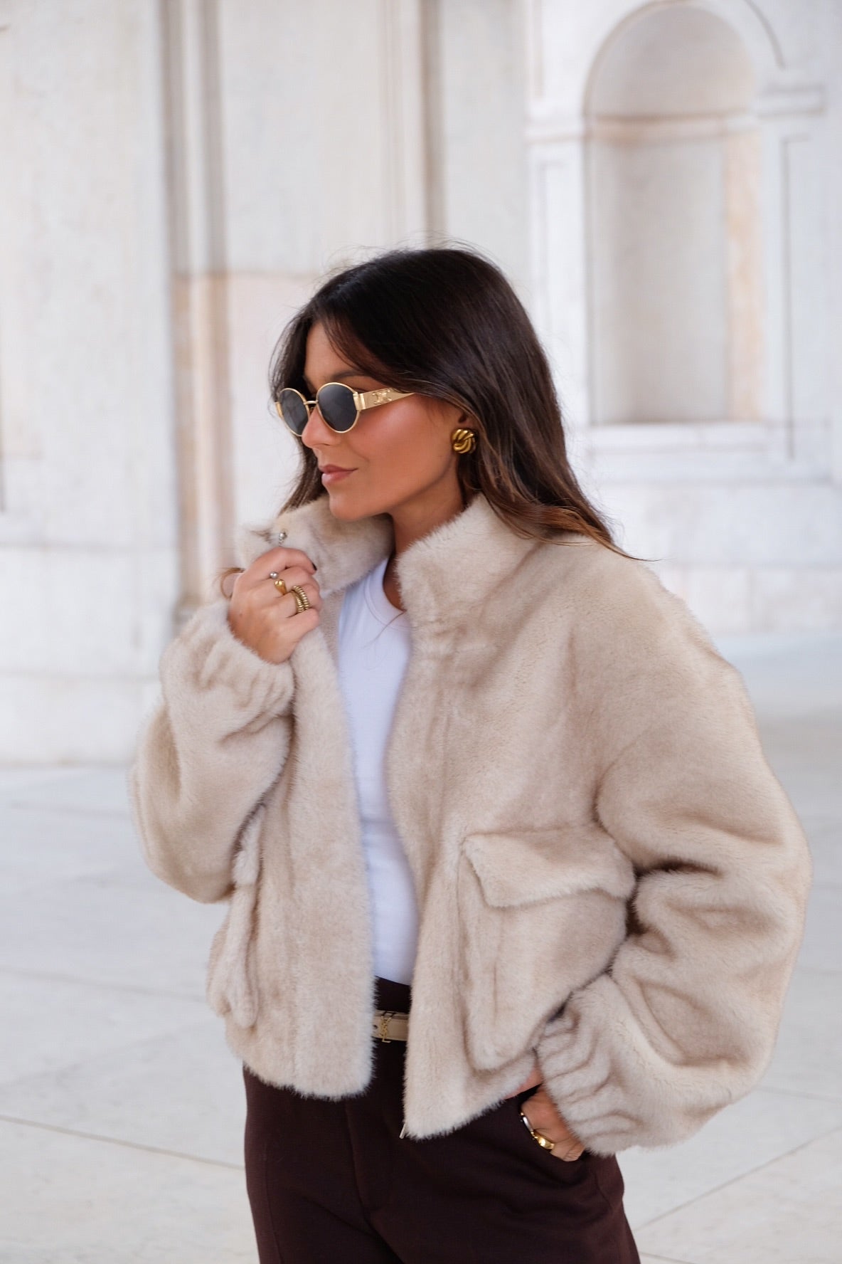 Vanilla Fur Jacket