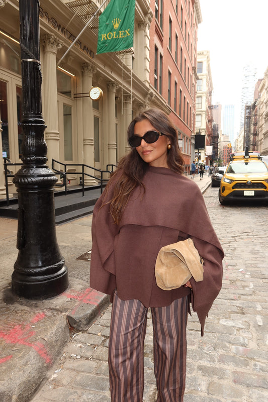 Chicago Cape in Brown