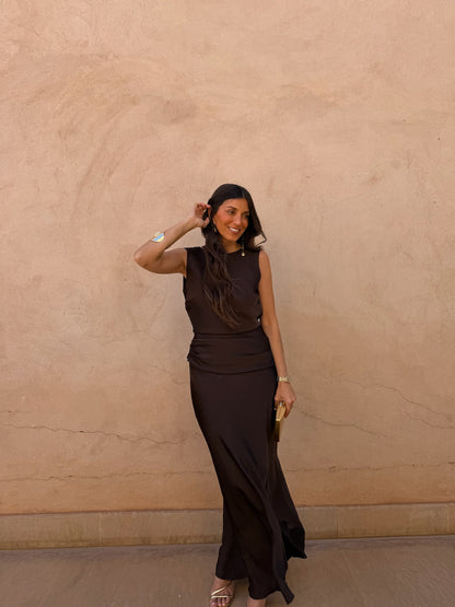 Medina Dress in Brown - 10/06 to 17/06