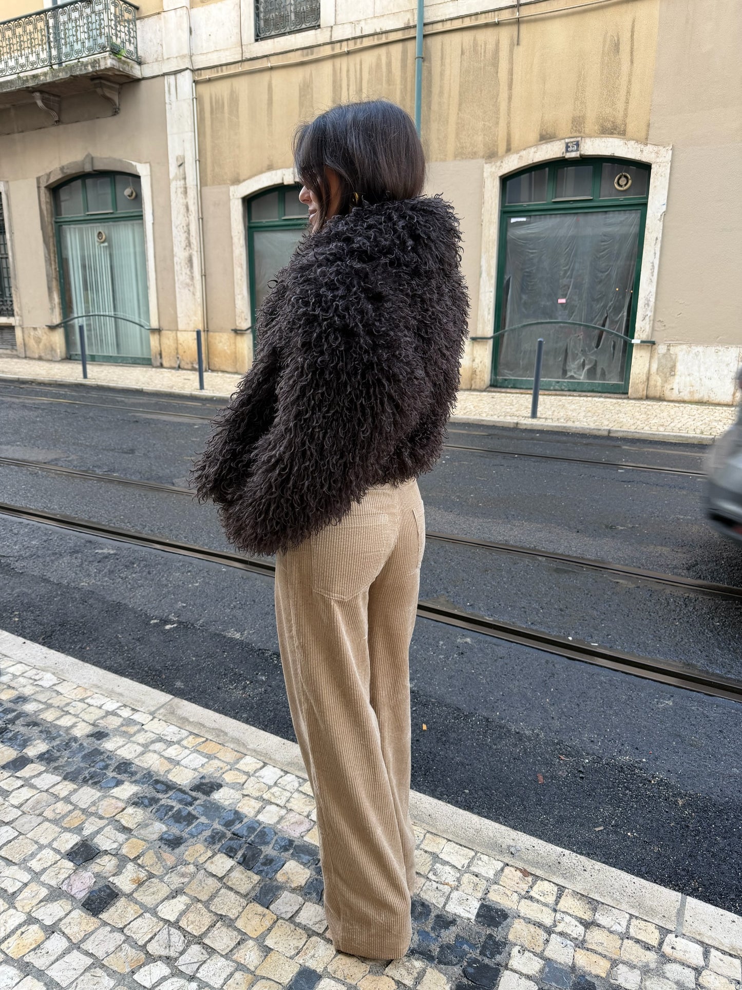 Corduroy Pants in Beige