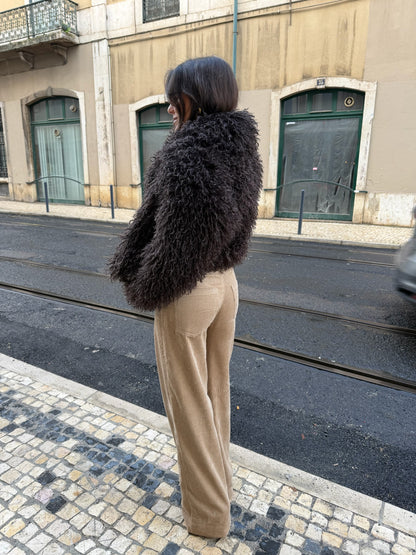 Corduroy Pants in Beige