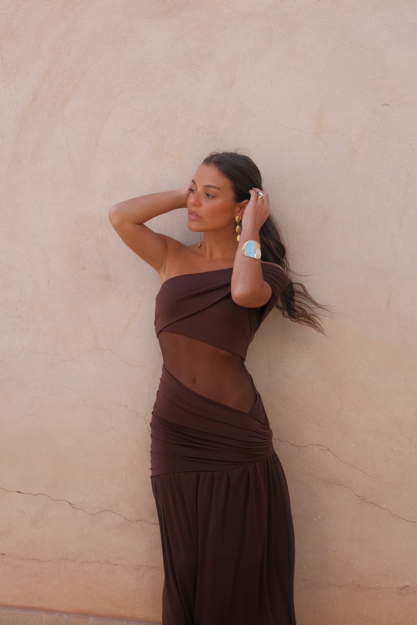 Dune Dress in Brown - Shipping/Envio 15/06 to 19/06