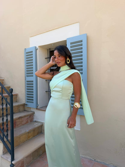 Triana Dress in Mint