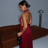Hailey Dress in Burgundy