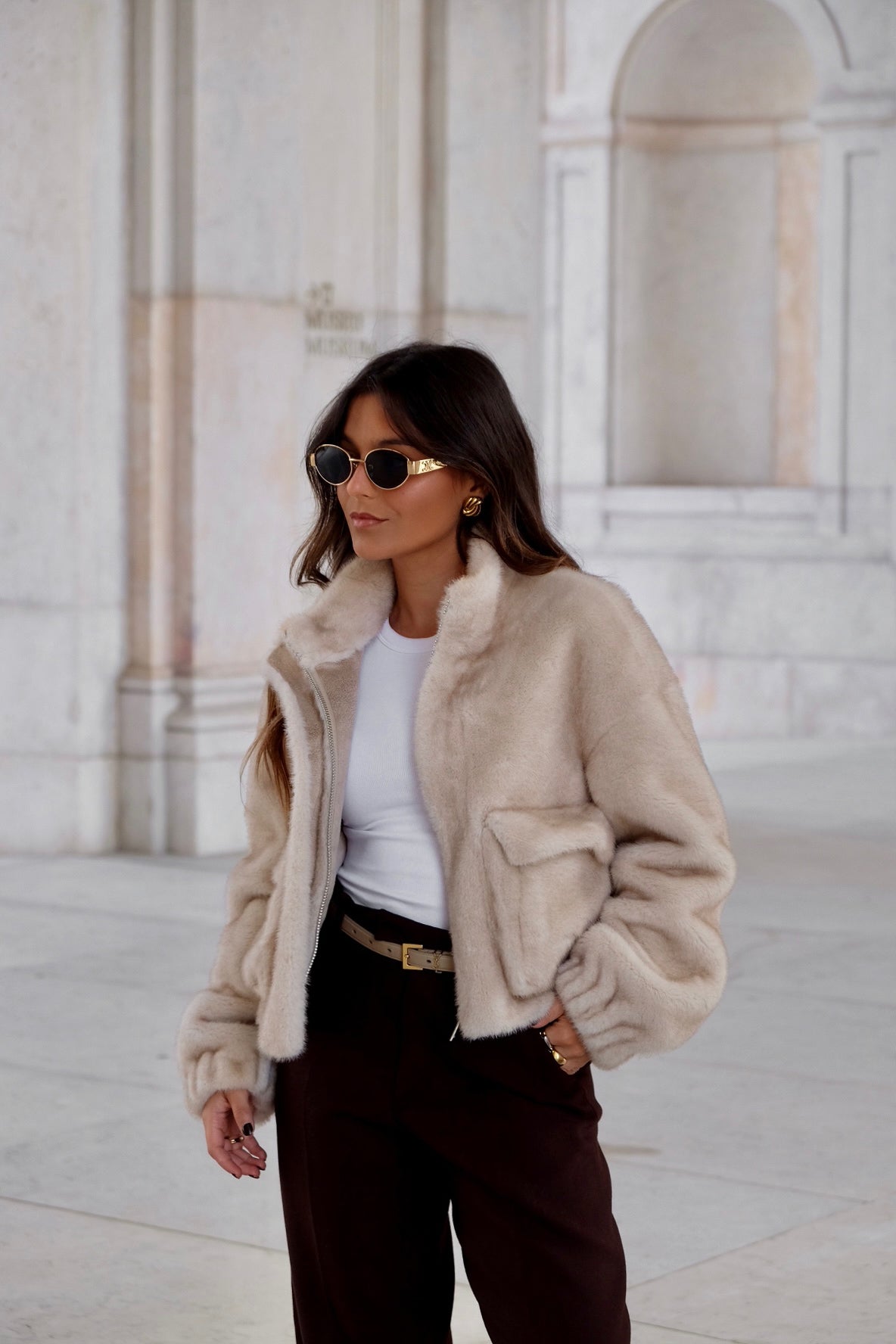 Vanilla Fur Jacket