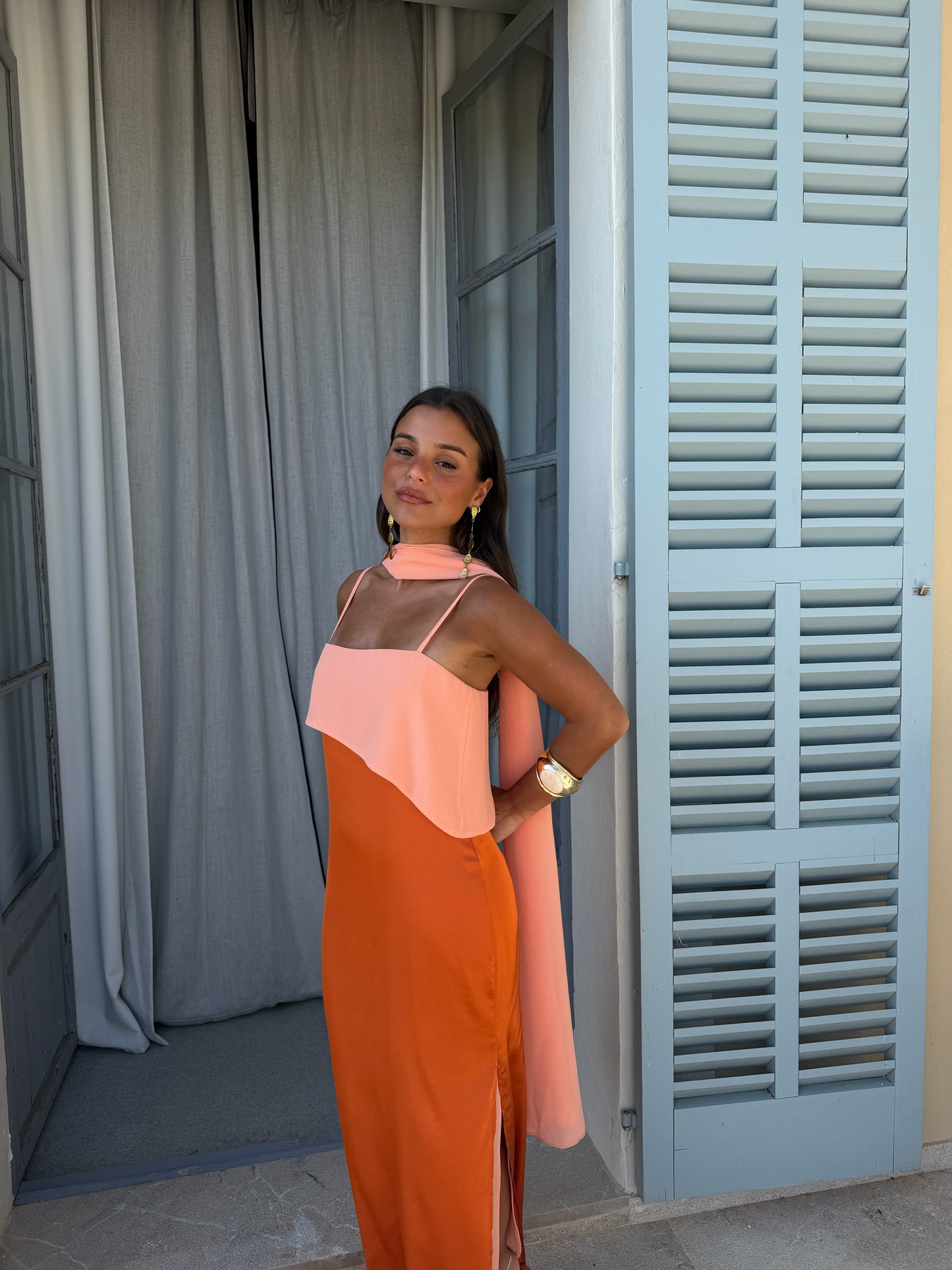 Joanna Dress In Orange
