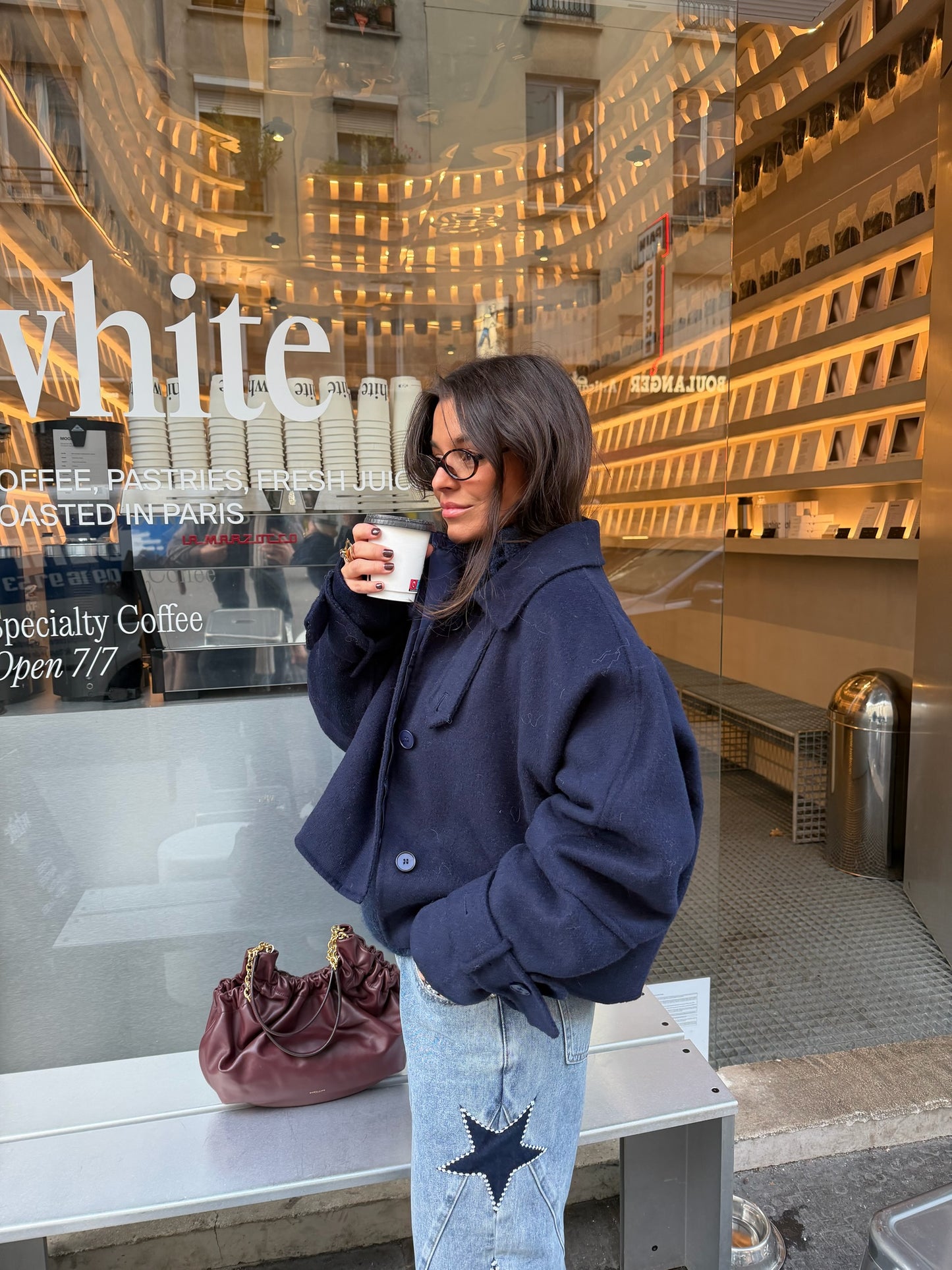 100% Wool Jacket in Navy Blue - Shipping 01/12 to 05/12