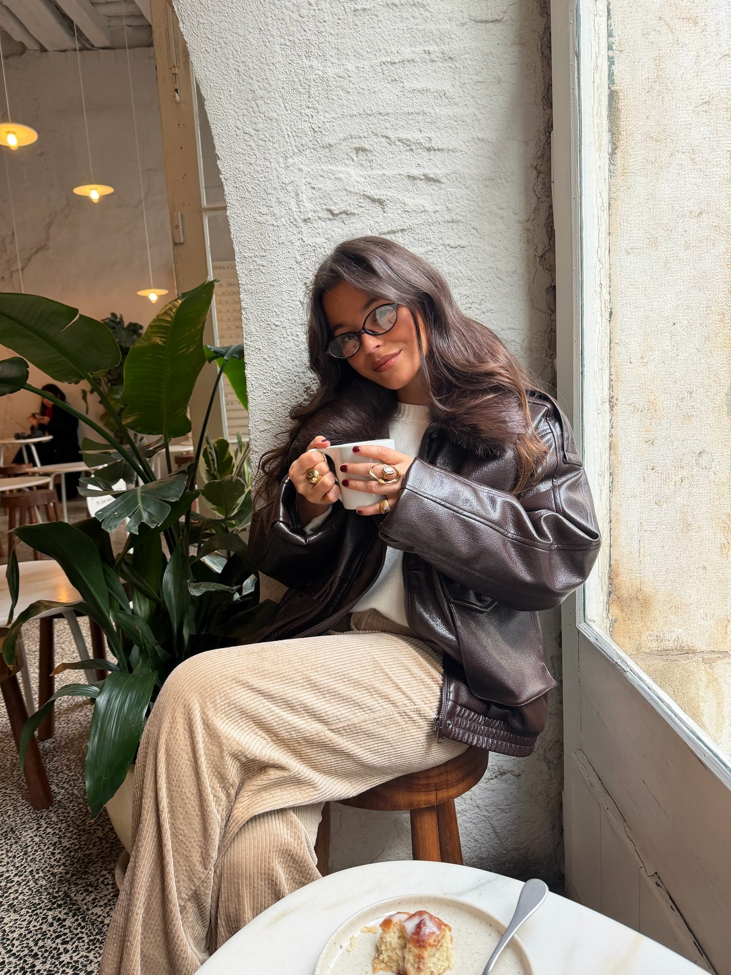 Corduroy Pants in Beige