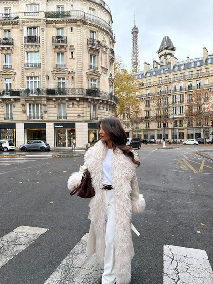 Ophelia Wool Coat in White - Shipping 01/12 to 05/12