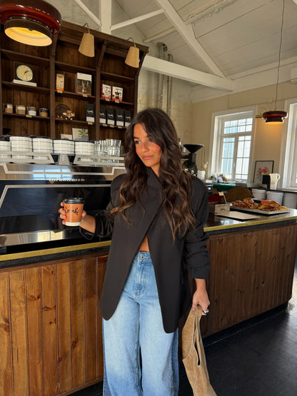 Two Tone Wide Leg Jeans