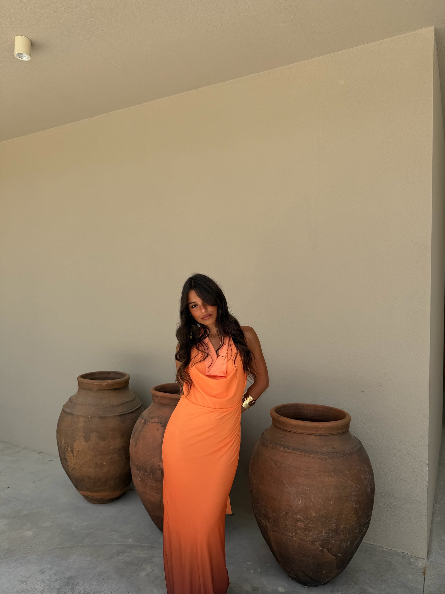Degrade Orange Dress - Shipping/Envio 08/06 to 12/06