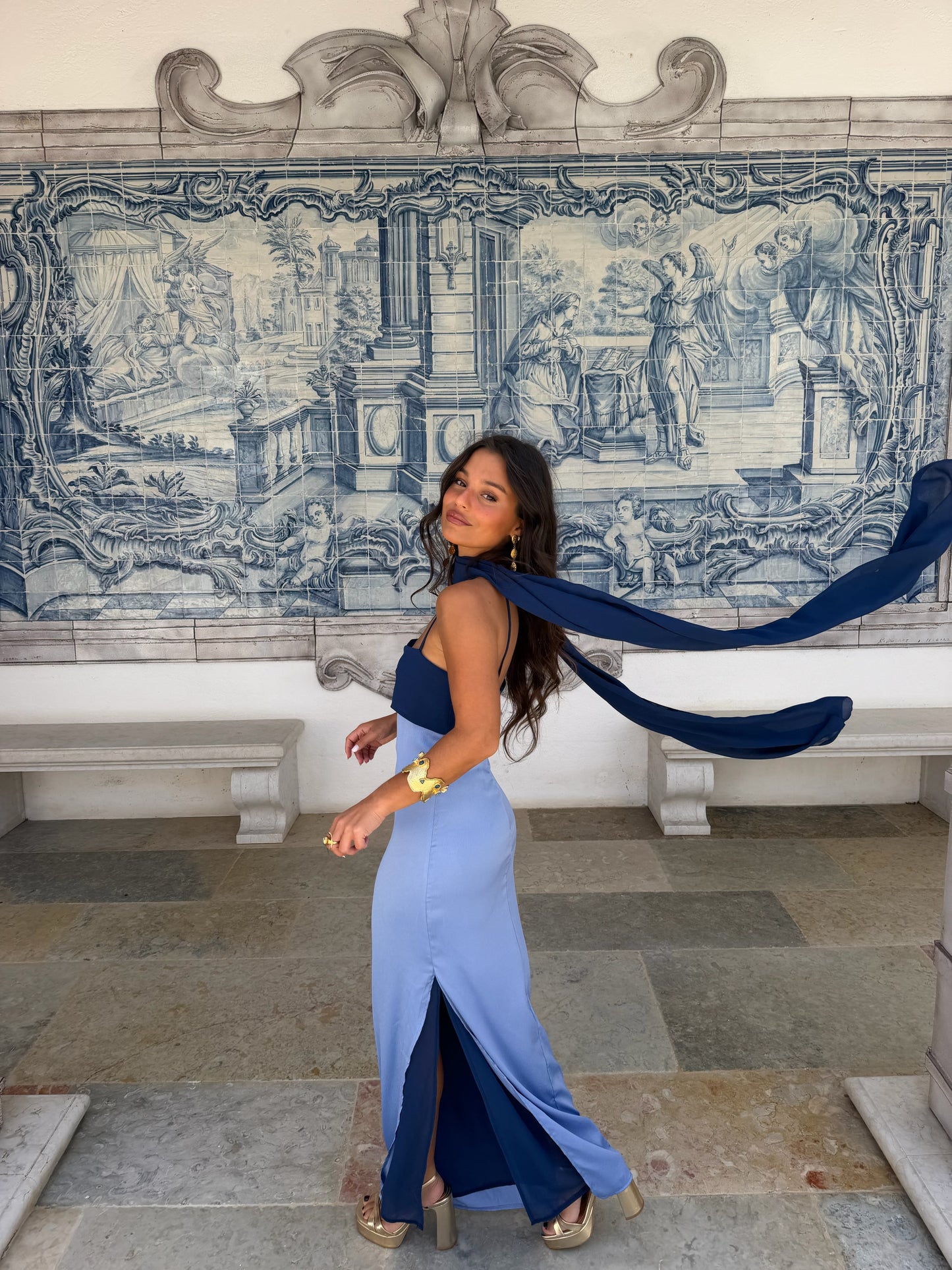 Zahara Dress in Blue - Shipping/Envio 19/06 to 26/06
