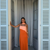 Joanna Dress In Orange - Shipping/Envio 17/07 to 24/07
