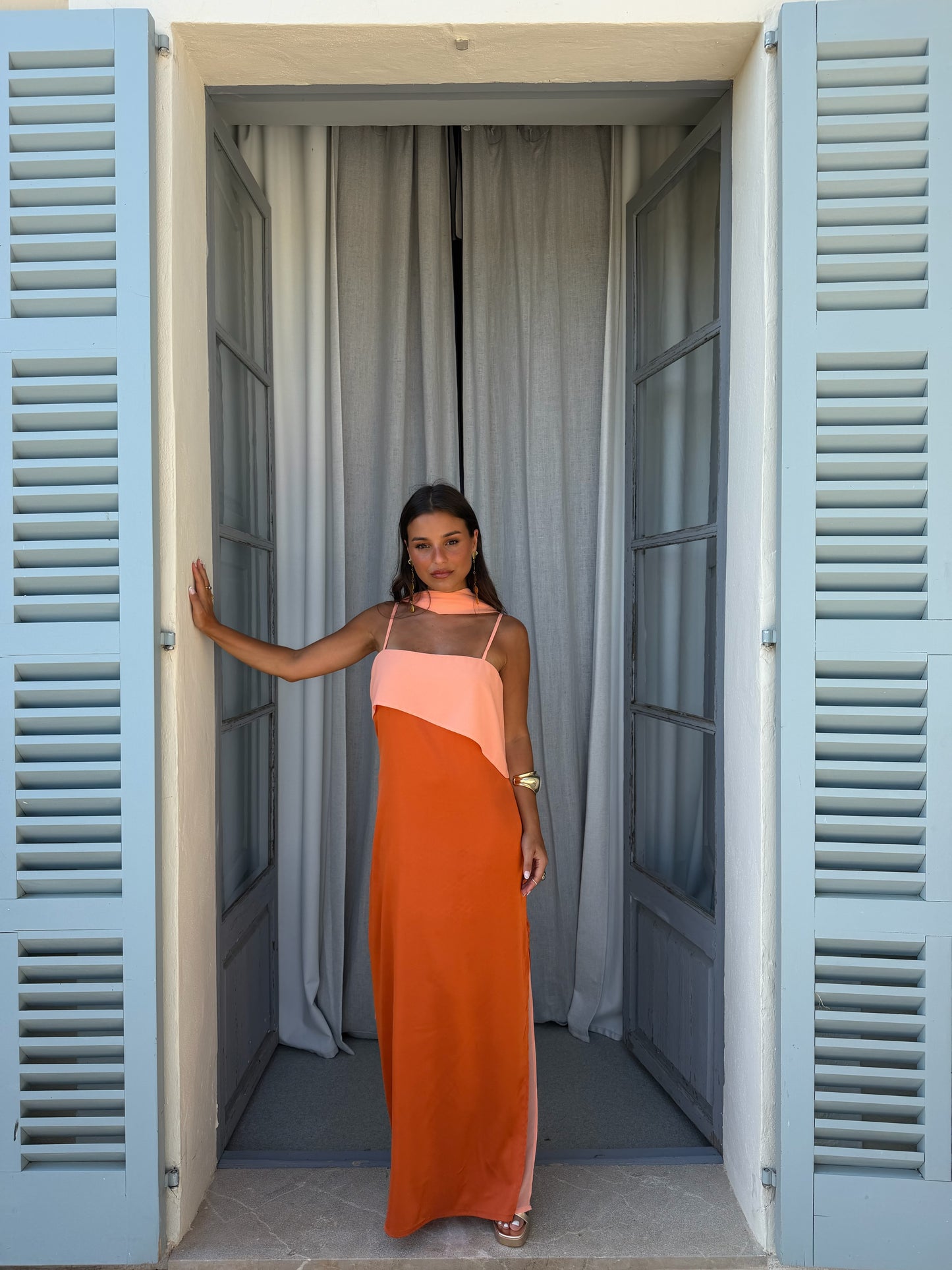 Joanna Dress In Orange