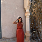 Triana Dress in Terracotta