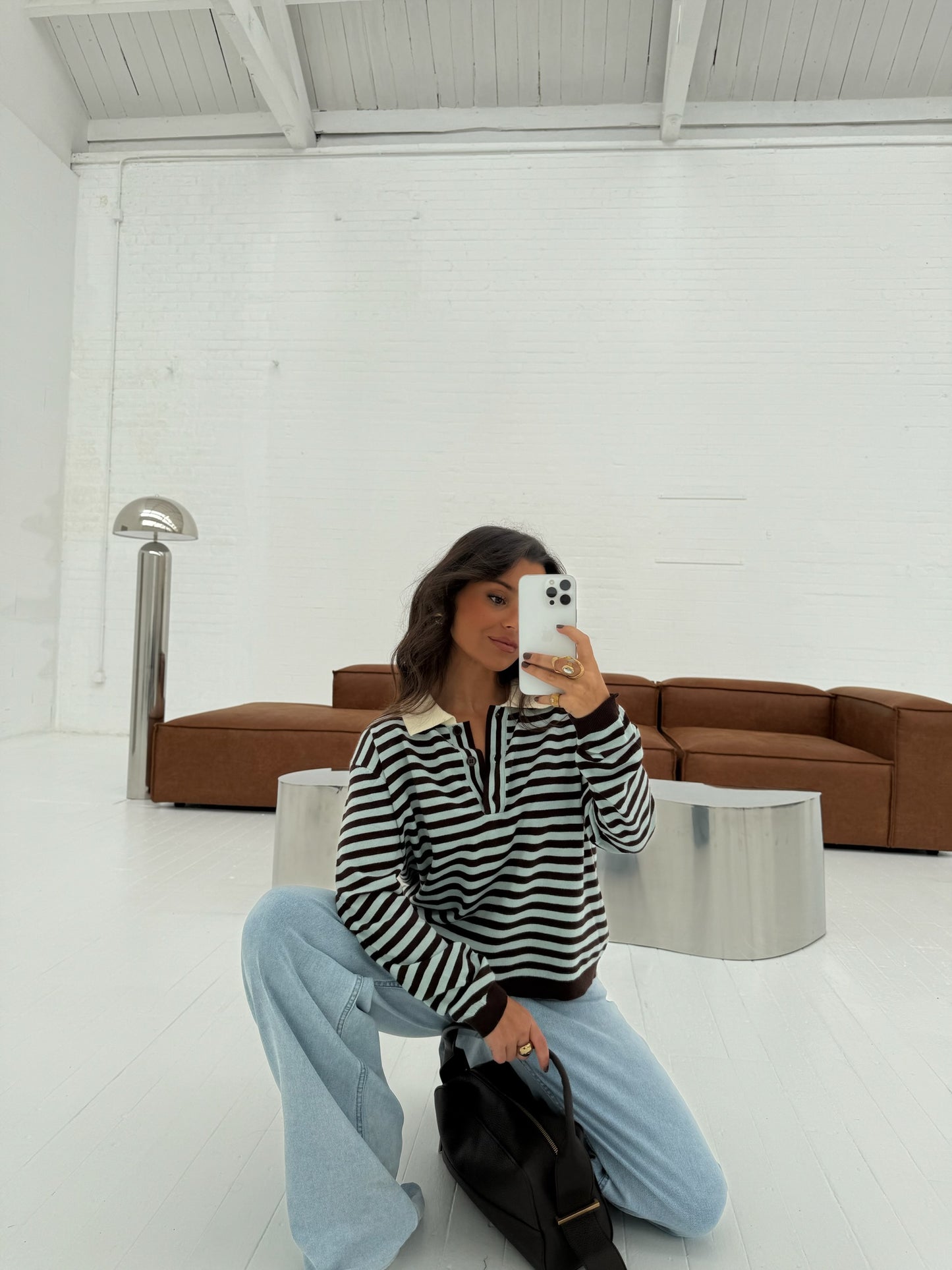 Carmen Polo in Blue and Brown