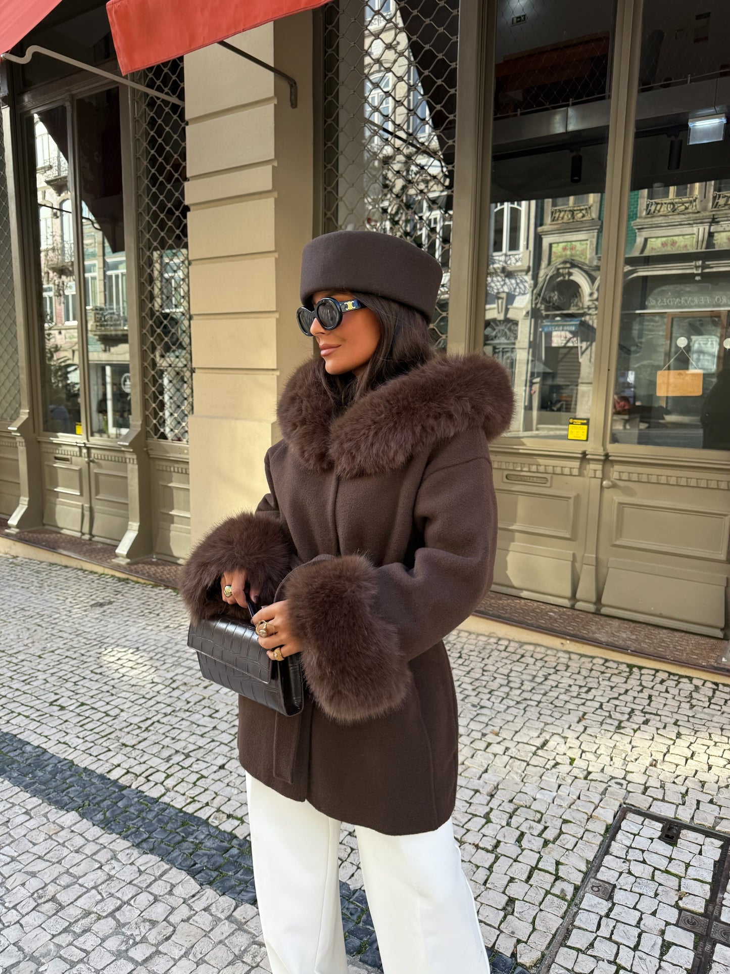 Turim Fur Coat in Brown - Shipping 12/12 to 19/12