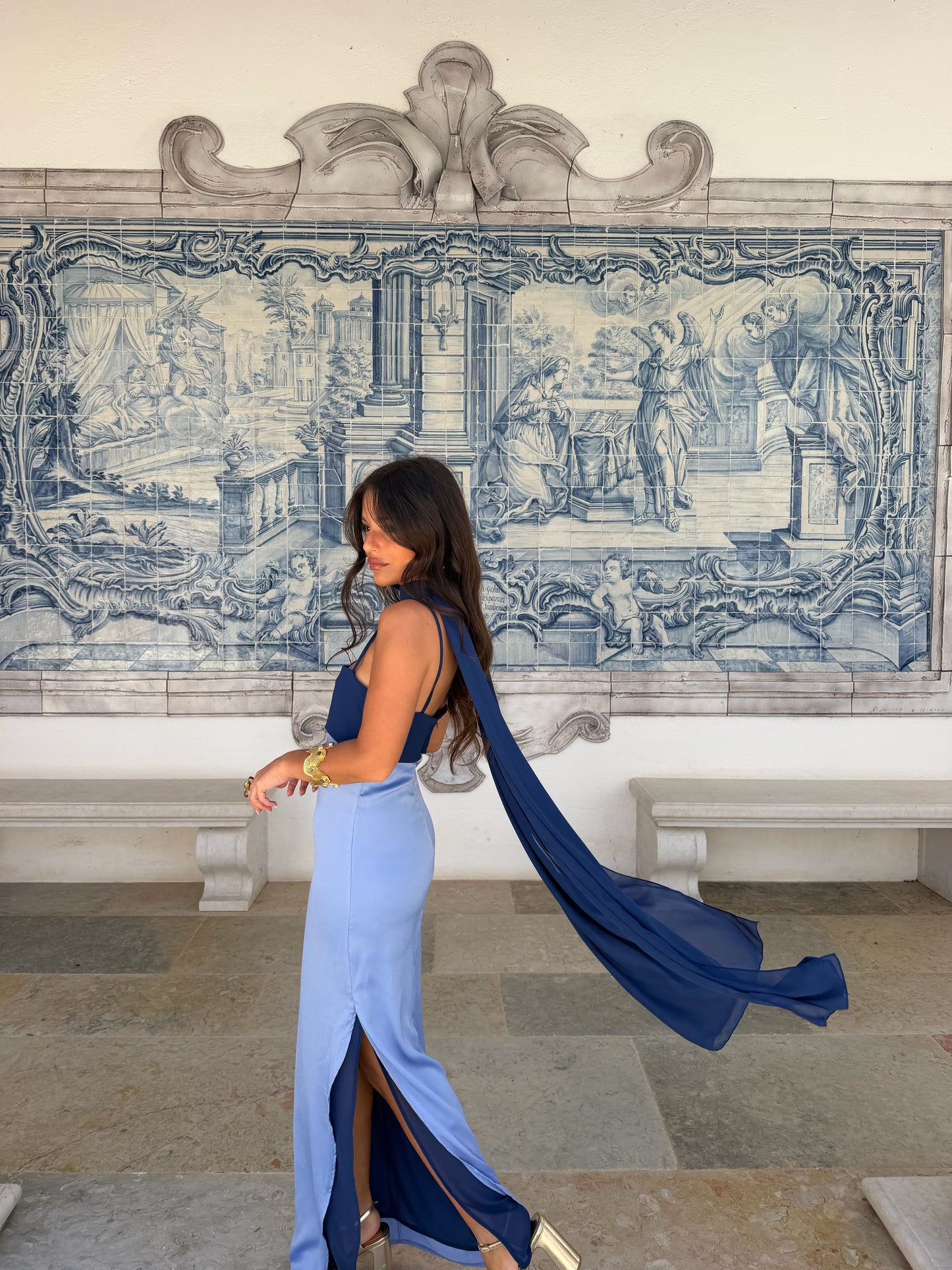 Zahara Dress in Blue - Shipping/Envio 19/06 to 26/06