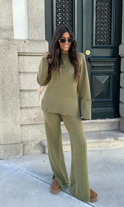 Olive Knit Set