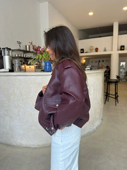 Barcelona Jacket in Burgundy