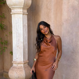 Riad Dress in Terracotta