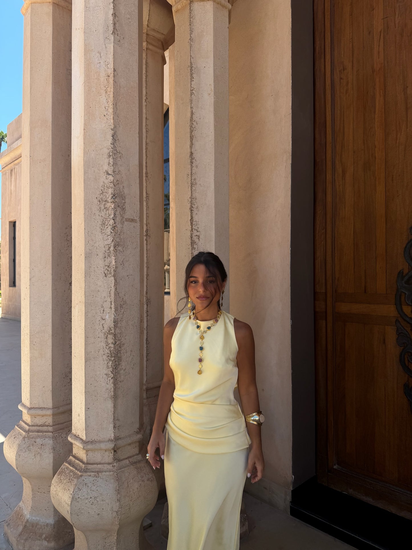Medina Dress in Light Yellow - Shipping/Envio 10/06 to 17/06