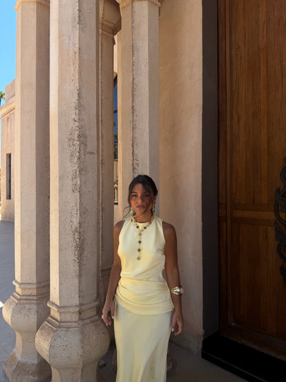 Medina Dress in Light Yellow - Shipping/Envio 10/06 to 17/06