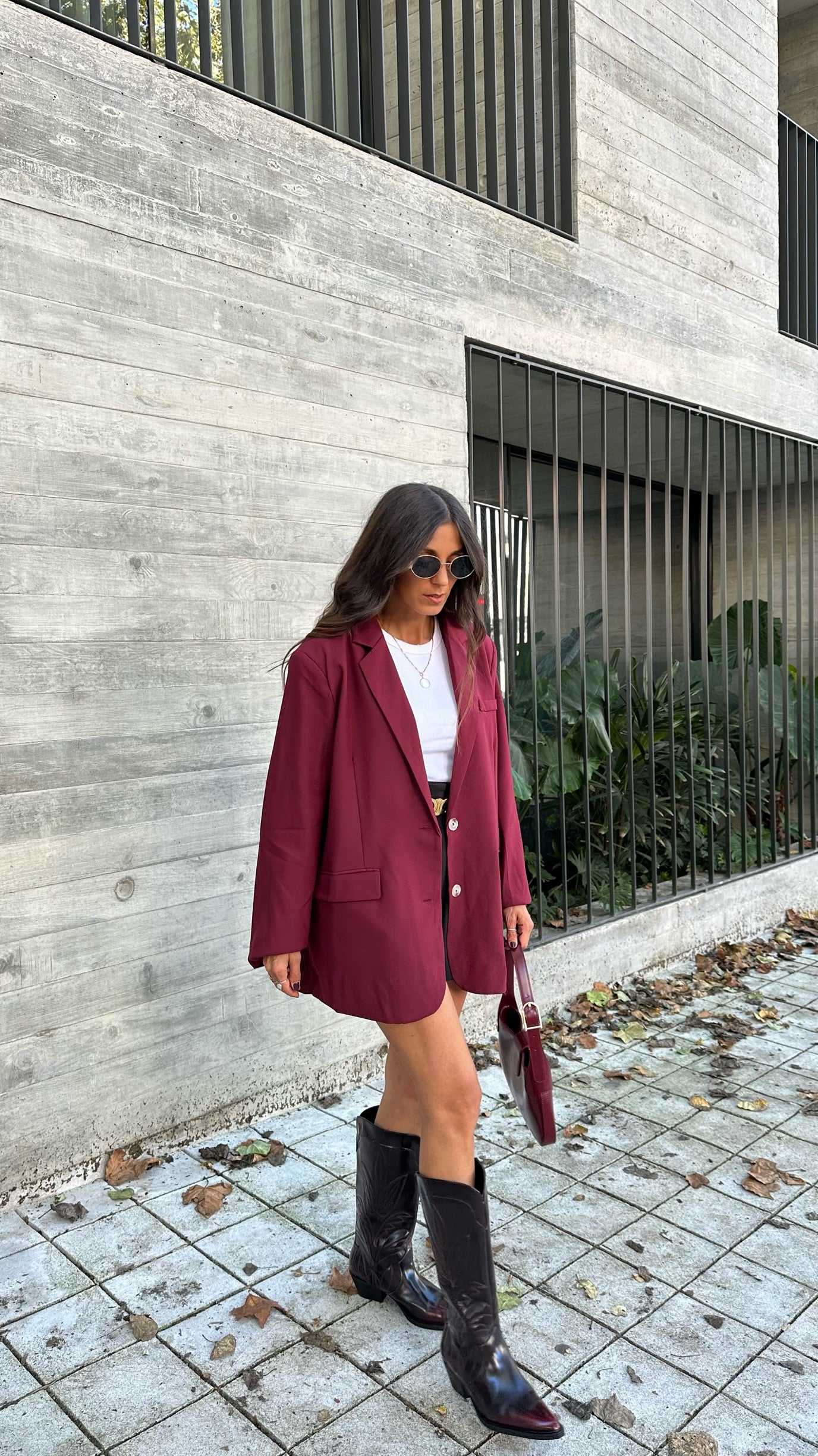 Cherry Super Oversize Blazer