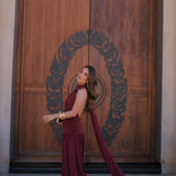 Paloma Dress in Burgundy