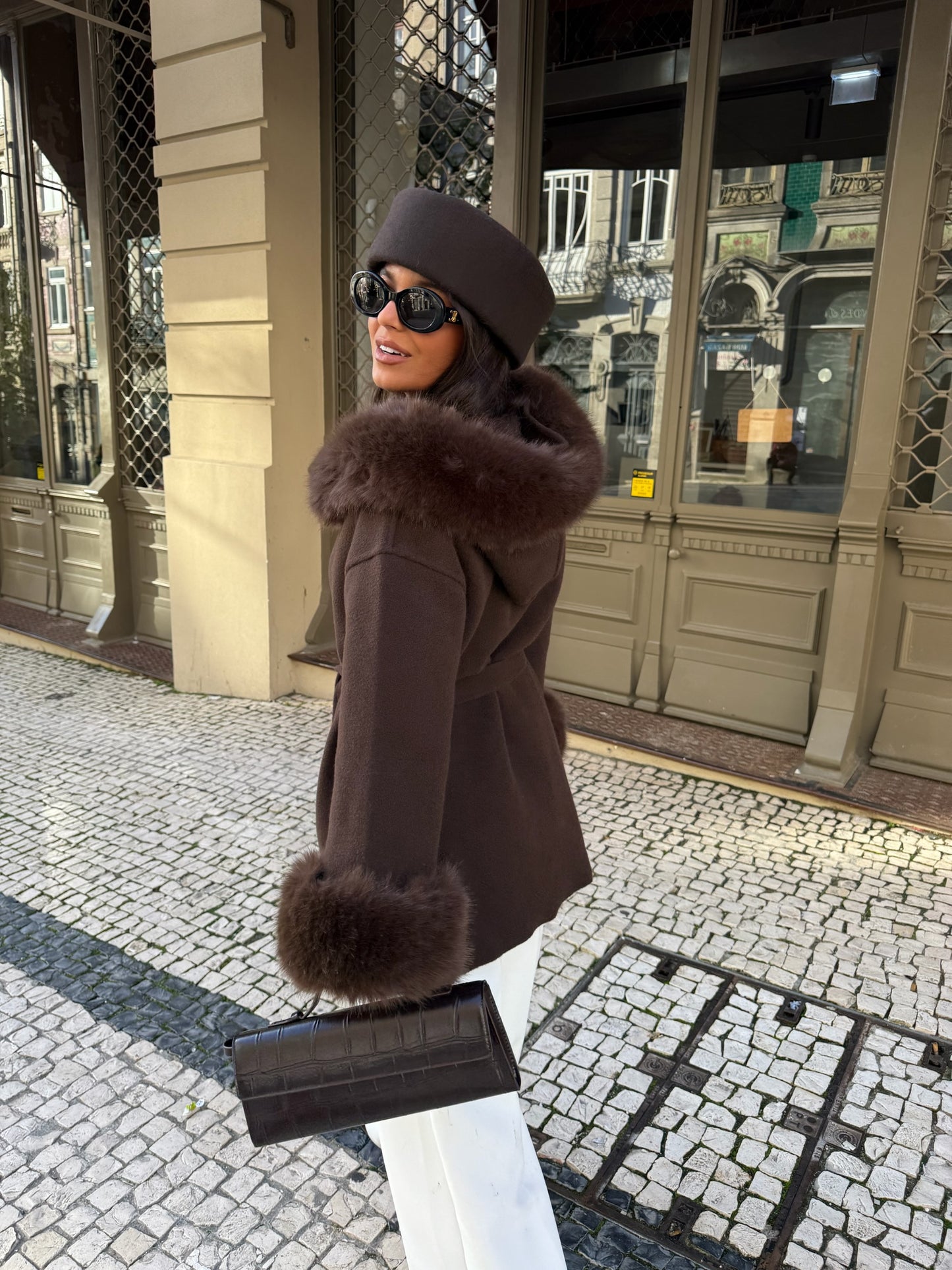 Turim Fur Coat in Brown - Shipping 12/12 to 19/12