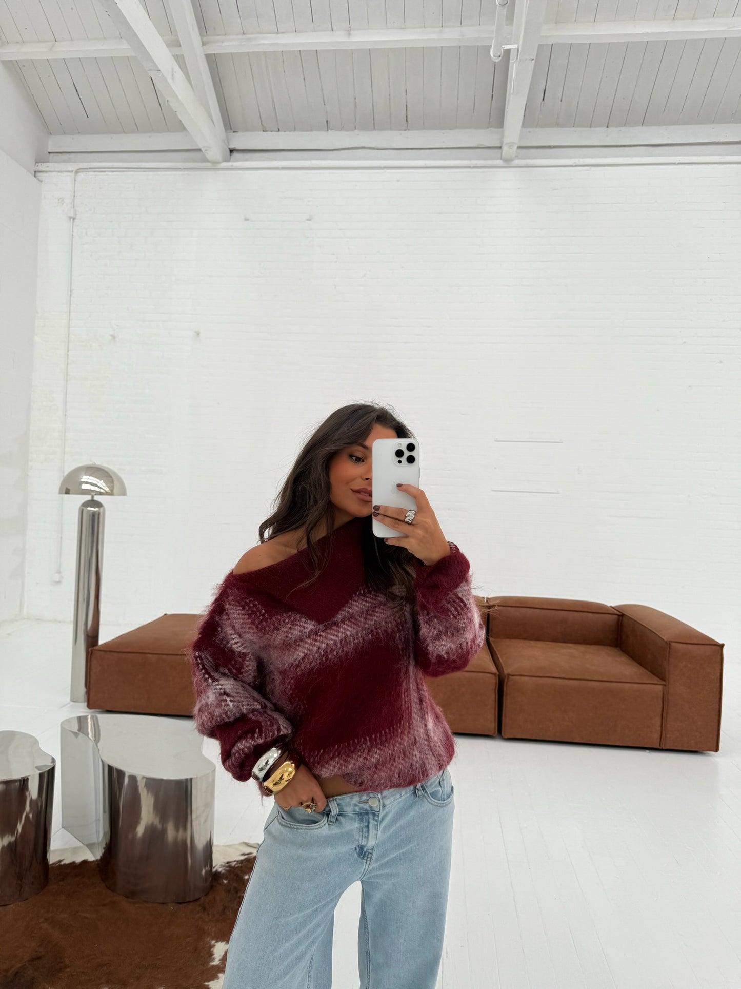Isabela Sweater in Burgundy