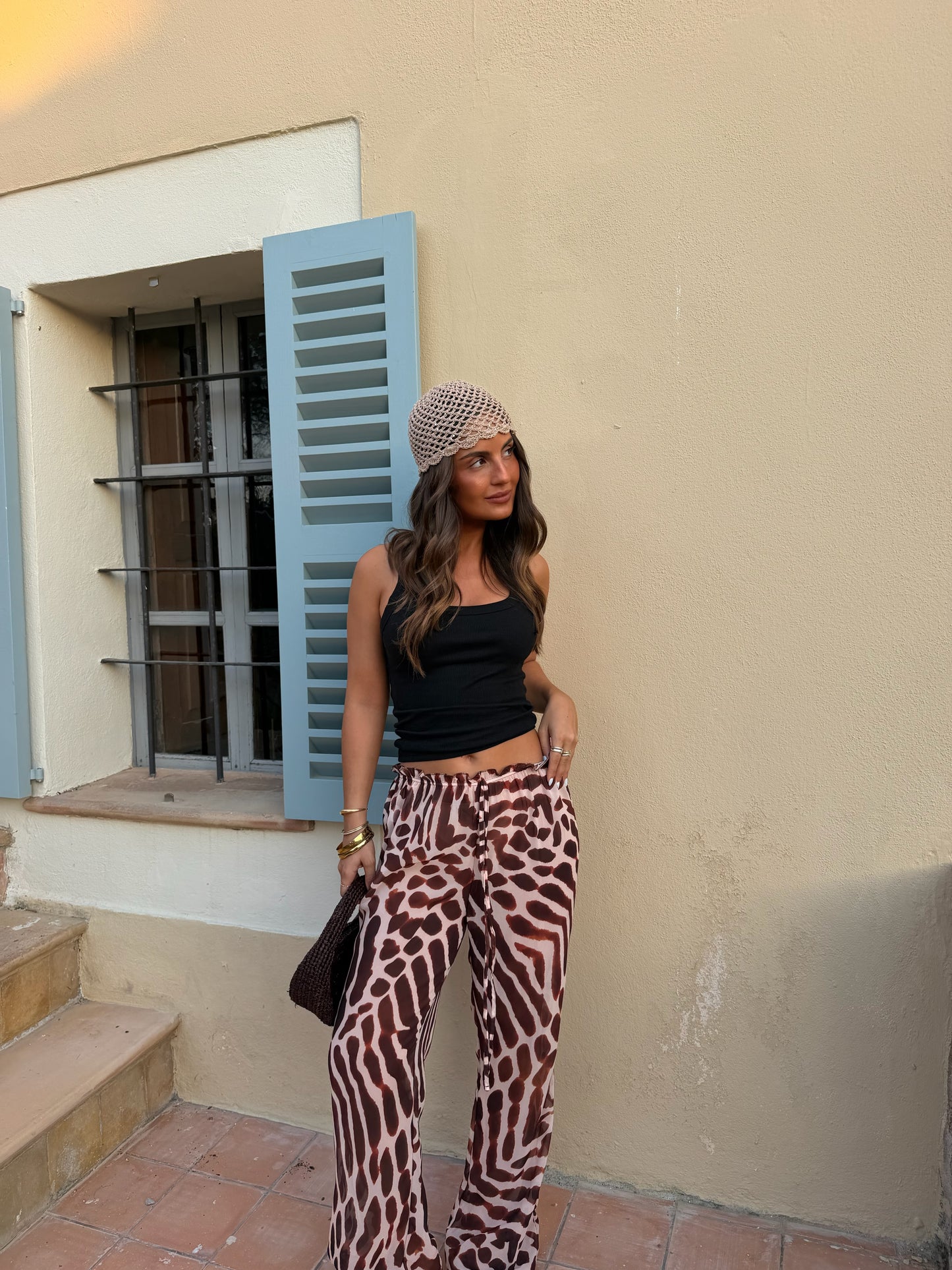 Giraffe Print Pants