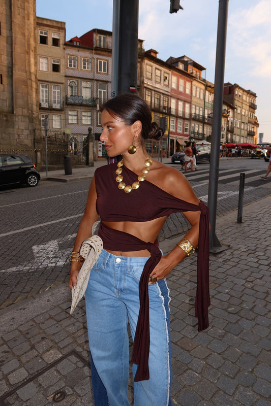 Gaia Top in Brown