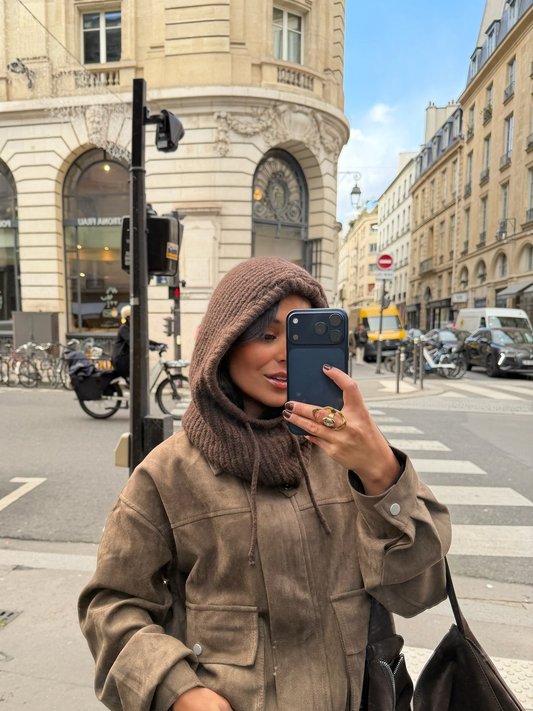 Knit Balaclava in Brown - Shipping 08/12 to 12/12