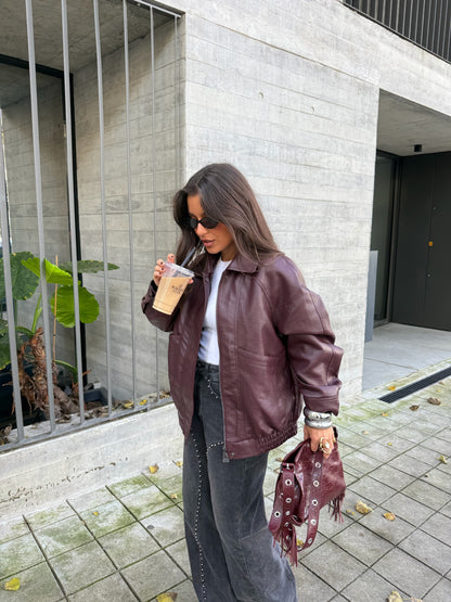 Oporto Jacket in Burgundy - Shipping 28/11 to 05/12