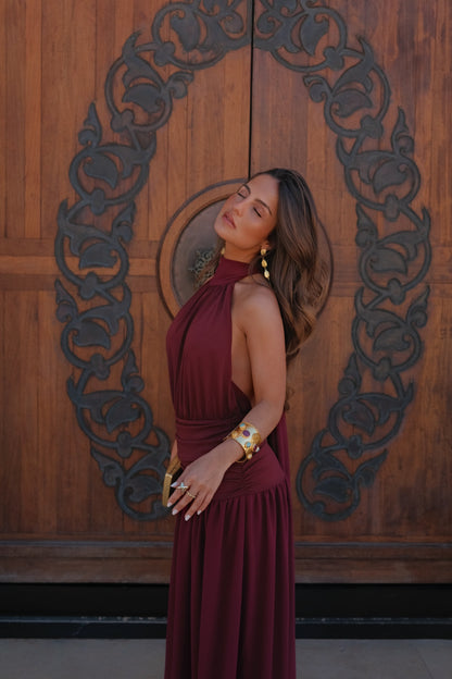 Paloma Dress in Burgundy - Shipping/Envio 22/06 to 26/06