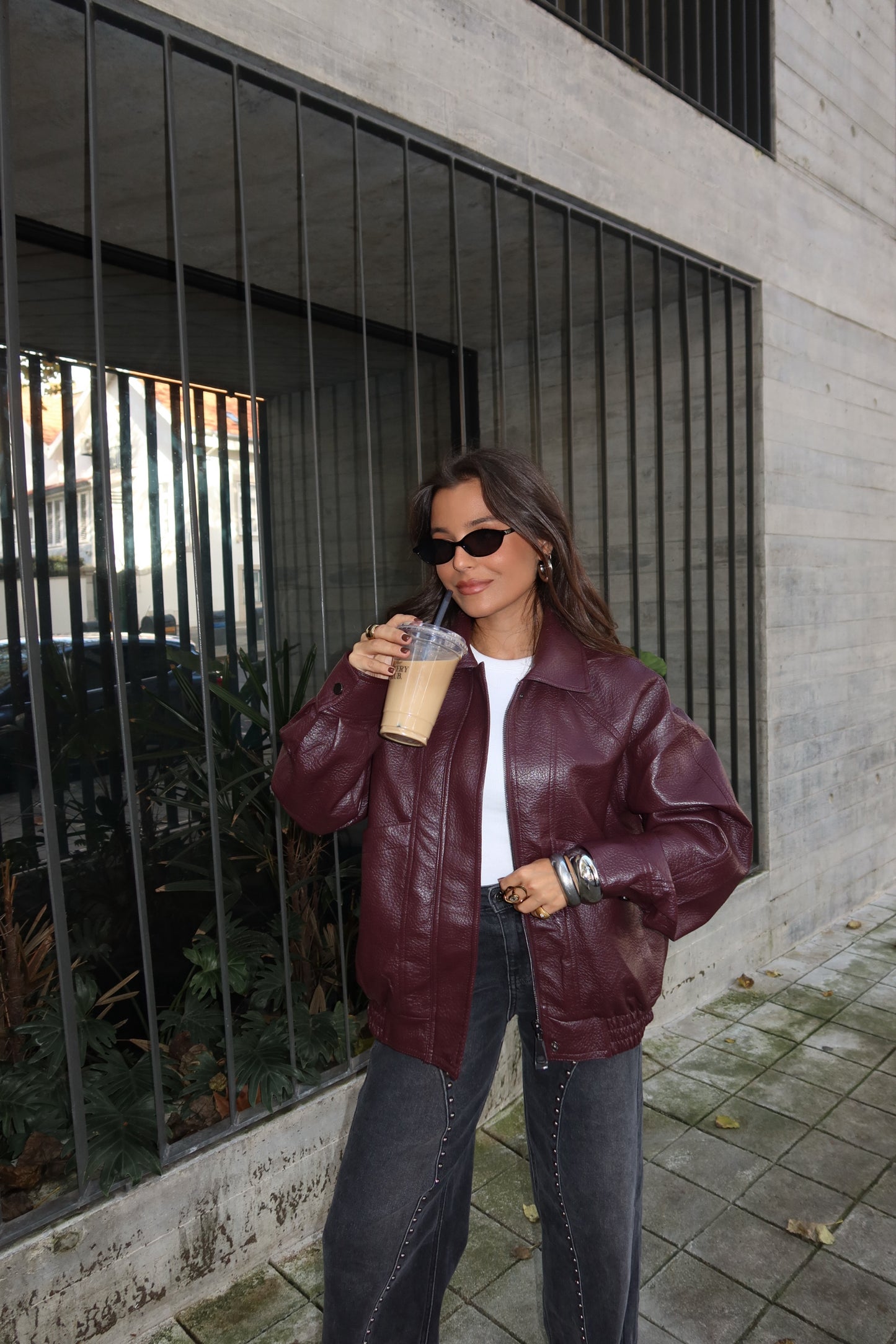 Oporto Jacket in Burgundy - Shipping 28/11 to 05/12