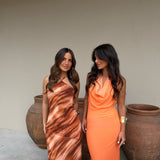 Degrade Orange Dress
