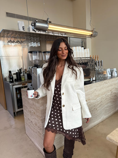 Wool Vienna Blazer in White