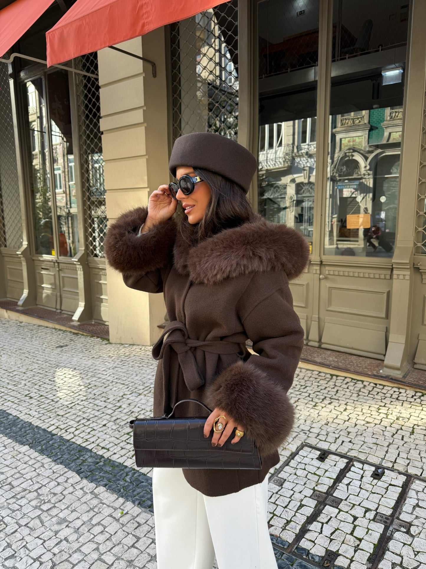 Turim Fur Coat in Brown - Shipping 12/12 to 19/12