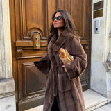 Sophie Long Fur With Belt